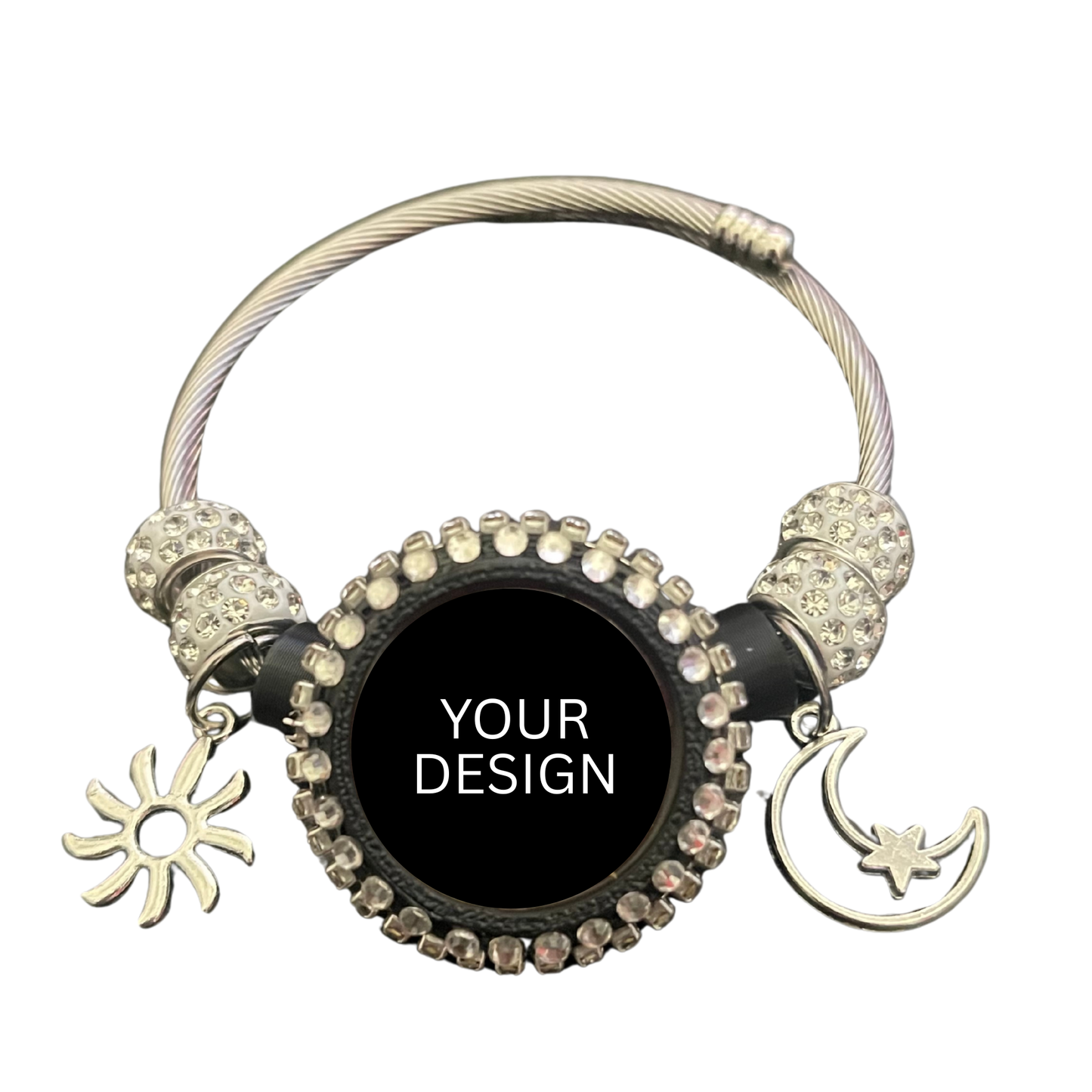 NFC Business Card Charm Bracelet: Digital Profile Sharing