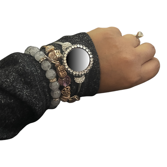 NFC Business Card Charm Bracelet: Digital Profile Sharing